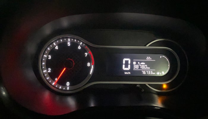 2020 Hyundai AURA SX 1.2 (O), Petrol, Manual, 76,765 km, Odometer Image