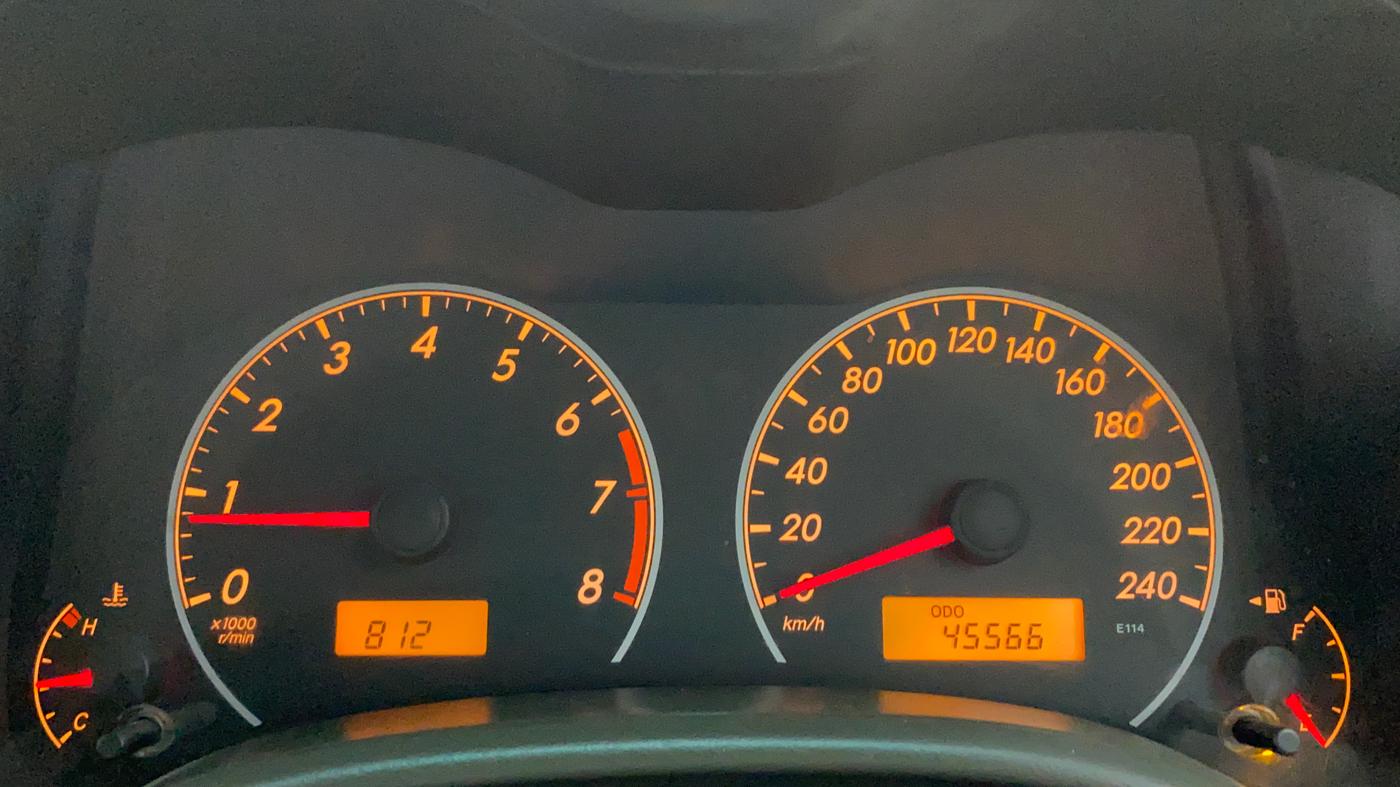 2010 Toyota Corolla Altis 1.8 J, Petrol, Manual, 46,064 km, Odometer Image