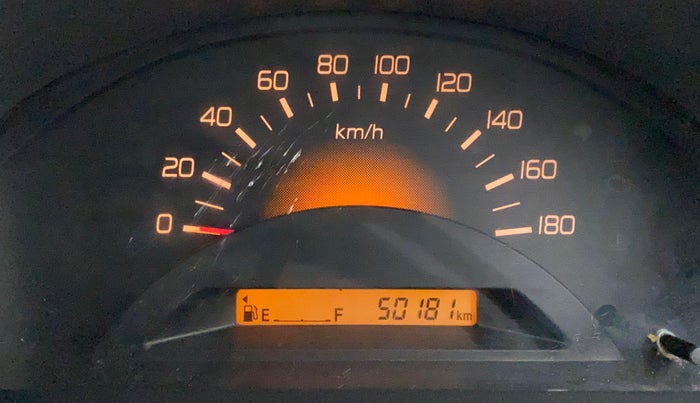 2012 Maruti Wagon R 1.0 LXI, Petrol, Manual, 50,317 km, Odometer Image