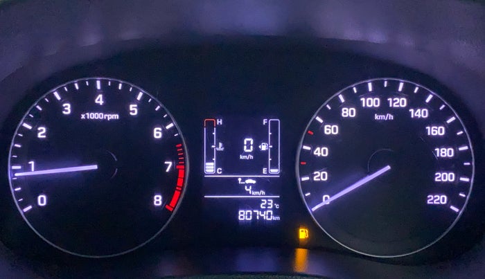 2017 Hyundai Creta SX PLUS 1.6 PETROL, Petrol, Manual, 80,736 km, Odometer Image