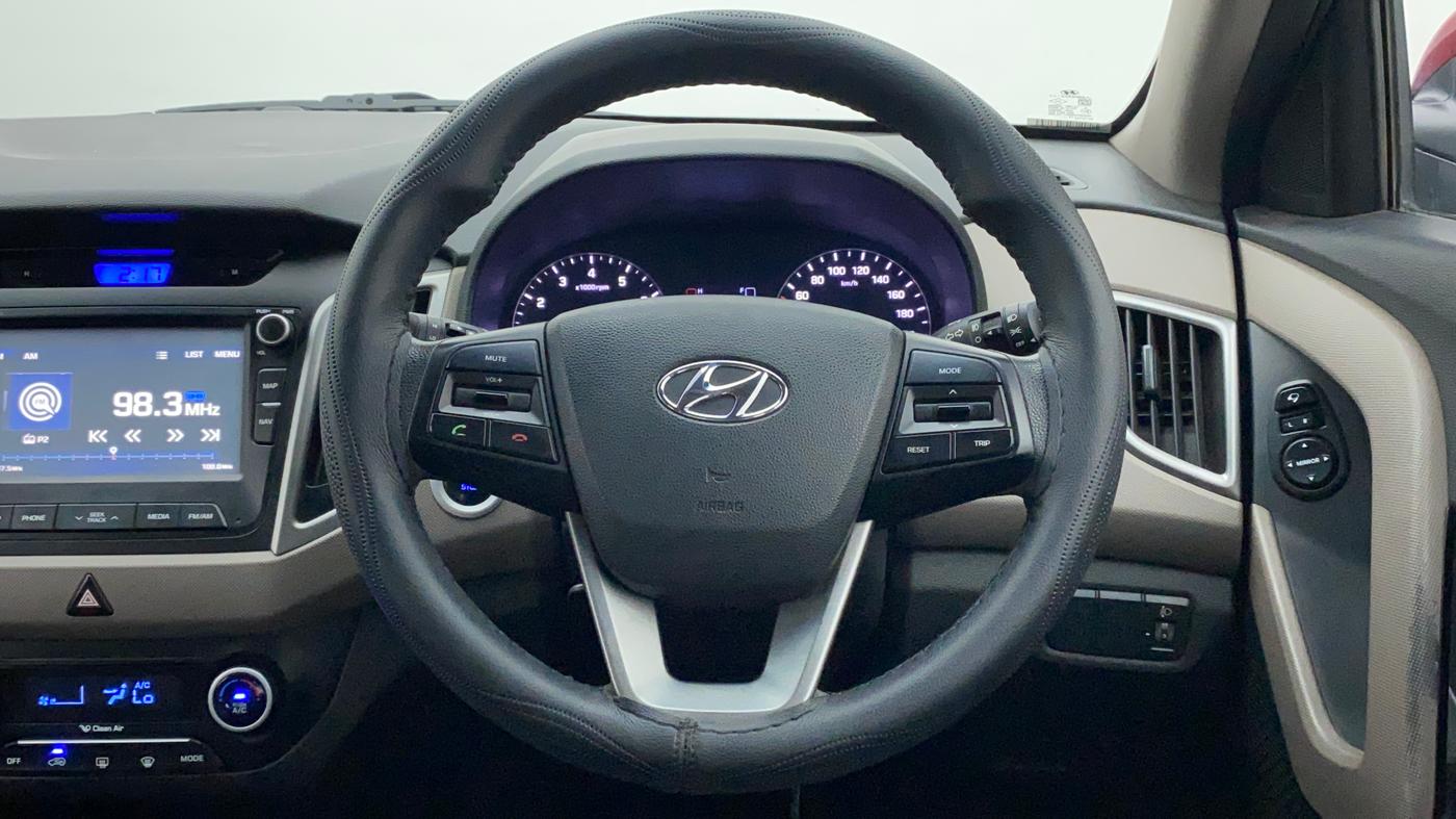 2017 Hyundai Creta SX PLUS 1.6 PETROL, Petrol, Manual, 80,736 km, Steering Wheel Close Up