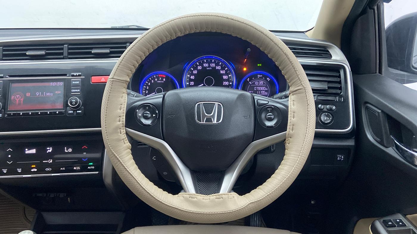 2015 Honda City V MT PETROL, Petrol, Manual, 80,094 km, Steering Wheel Close Up