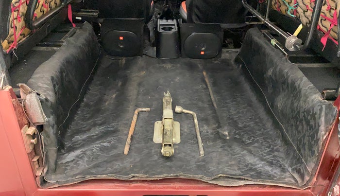 2011 Mahindra Thar CRDE 4X4 AC, Diesel, Manual, 60,803 km, Boot Inside