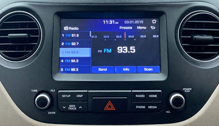 2019 Hyundai Grand i10 SPORTZ 1.2 KAPPA VTVT, Petrol, Manual, 33,130 km, Infotainment System