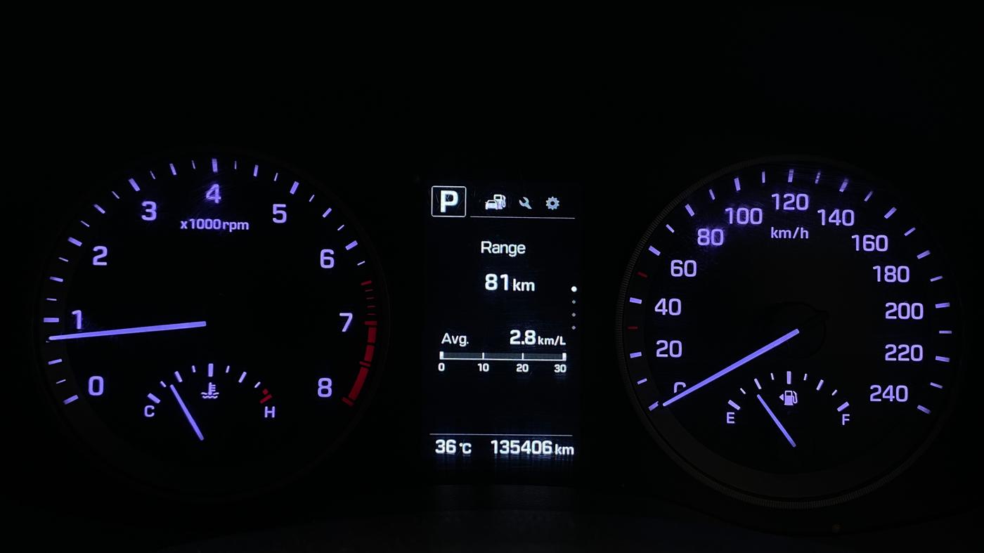 2019 Hyundai Tucson GLS 2WD AT PETROL, Petrol, Automatic, 1,35,403 km, Odometer Image