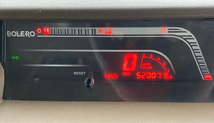 2012 Mahindra Bolero ZLX, Diesel, Manual, 52,055 km, Odometer Image