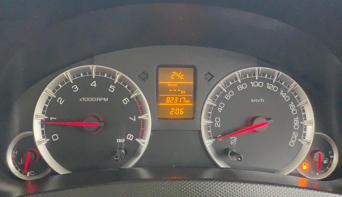 2015 Maruti Swift ZXI, Petrol, Manual, 82,313 km, Odometer Image