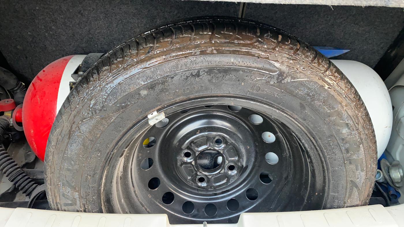 2018 Maruti Celerio VXI CNG, CNG, Manual, 1,28,113 km, Spare Tyre