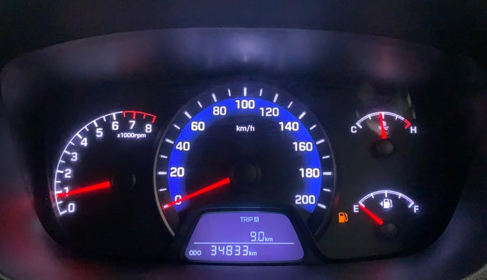 2014 Hyundai Xcent S (O) 1.2, Petrol, Manual, 34,833 km, Odometer Image
