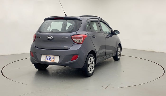 2015 Hyundai Grand i10 SPORTZ 1.2 KAPPA VTVT, Petrol, Manual, 59,578 km, Right Back Diagonal (45- Degree) View