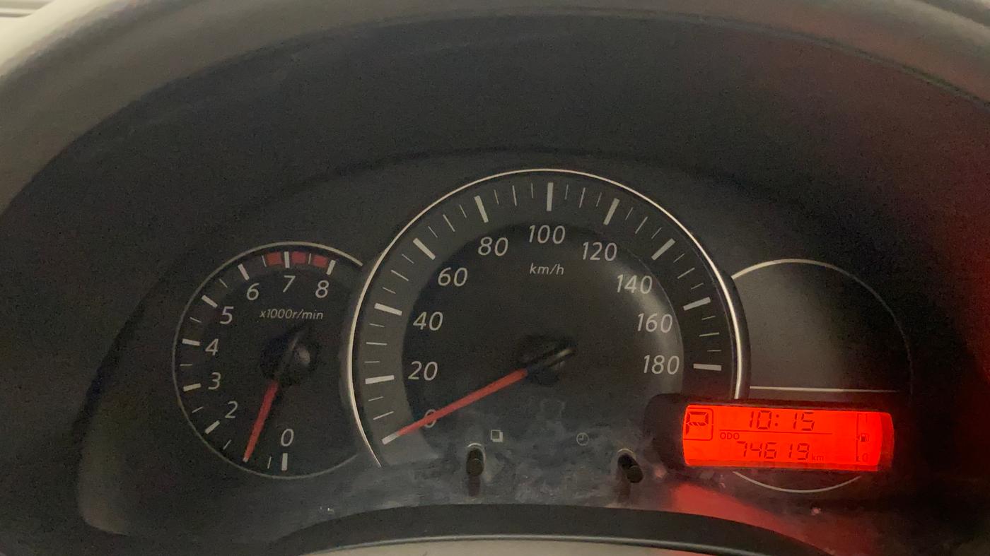 2014 Nissan Micra XV CVT, Petrol, Automatic, 74,610 km, Odometer Image