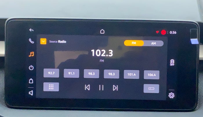 2022 Skoda SLAVIA AMBITION 1.0L TSI MT, Petrol, Manual, 17,658 km, Infotainment System