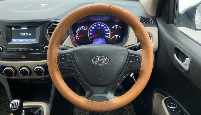 2017 Hyundai Grand i10 SPORTZ 1.2 KAPPA VTVT, CNG, Manual, 86,921 km, Steering Wheel Close Up