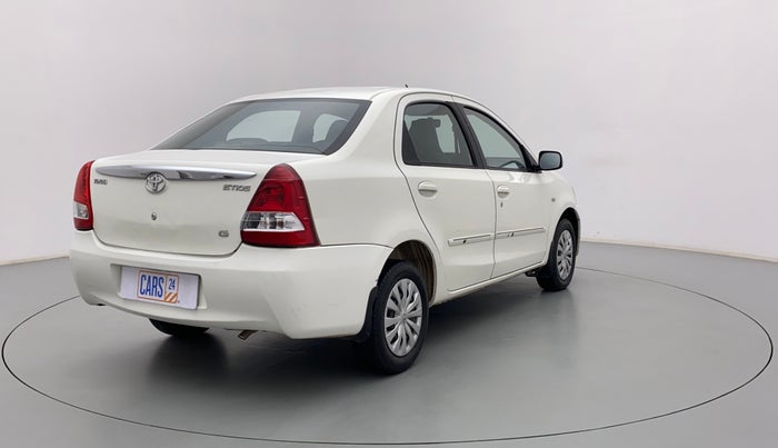 2011 Toyota Etios G, Petrol, Manual, 52,976 km, Right Back Diagonal