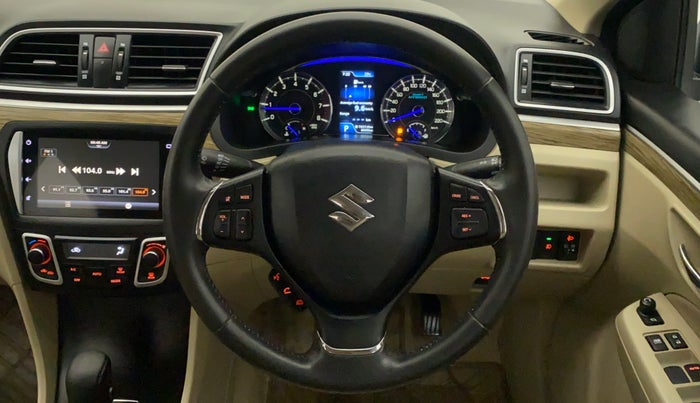 2021 Maruti Ciaz ALPHA  AT 1.5 SHVS PETROL, Petrol, Automatic, 8,065 km, Steering Wheel Close Up