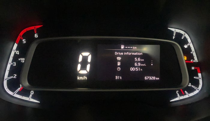 2022 KIA SONET HTX 1.5, Diesel, Manual, 67,322 km, Odometer Image