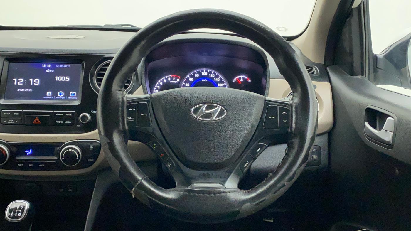 2018 Hyundai Grand i10 ASTA 1.2 KAPPA VTVT, CNG, Manual, 87,009 km, Steering Wheel Close Up