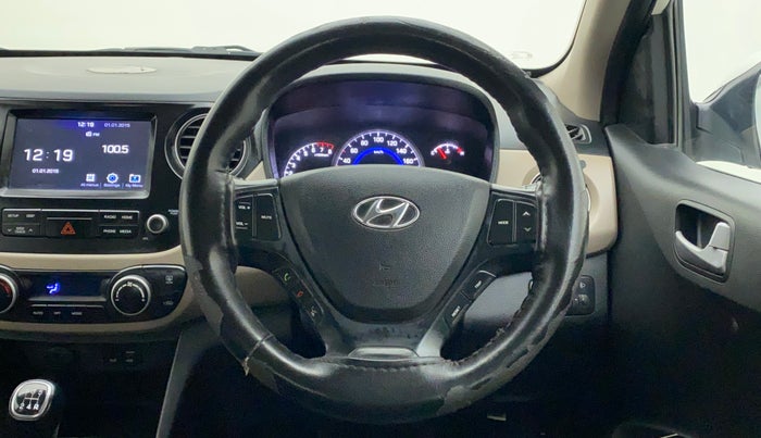 2018 Hyundai Grand i10 ASTA 1.2 KAPPA VTVT, CNG, Manual, 87,009 km, Steering Wheel Close Up