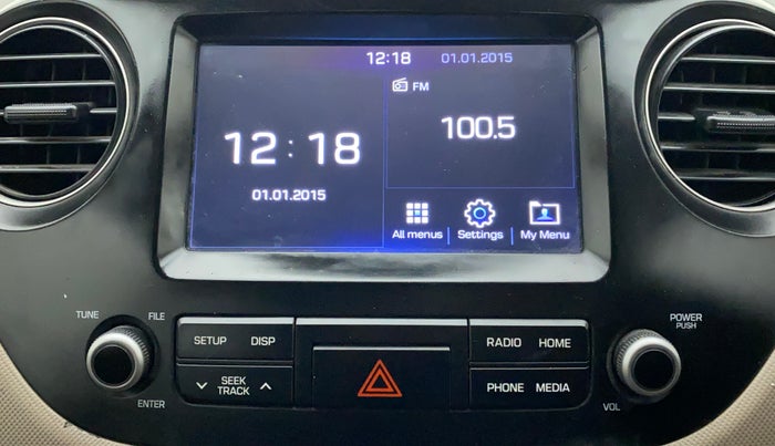 2018 Hyundai Grand i10 ASTA 1.2 KAPPA VTVT, CNG, Manual, 87,009 km, Infotainment System