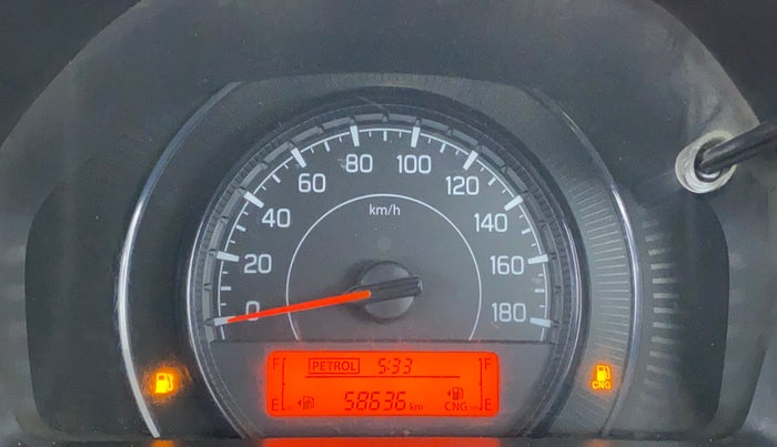 2019 Maruti New Wagon-R LXI CNG 1.0 L, CNG, Manual, 58,736 km, Odometer Image