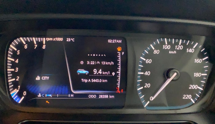 2023 Tata PUNCH CREATIVE  MT, Petrol, Manual, 28,354 km, Odometer Image