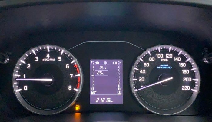 2023 Maruti BREZZA VXI SMART HYBRID, Petrol, Manual, 21,217 km, Odometer Image