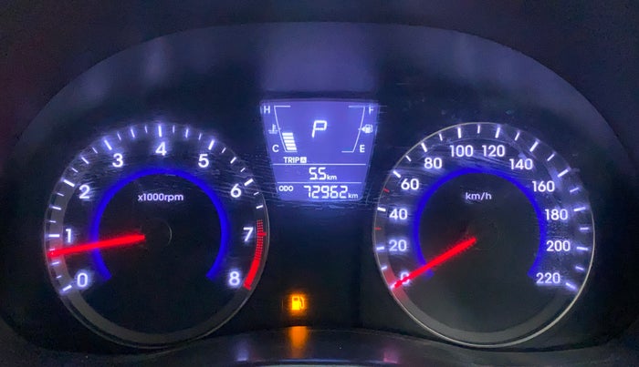 2014 Hyundai Verna FLUIDIC 1.6 VTVT SX AT, Petrol, Automatic, 72,962 km, Odometer Image