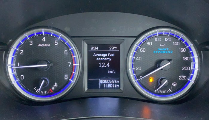 2021 Maruti S Cross ZETA SHVS PETROL, Petrol, Manual, 11,865 km, Odometer Image