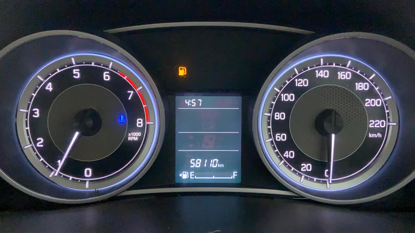 2017 Maruti Dzire VXI, Petrol, Manual, 58,164 km, Odometer Image