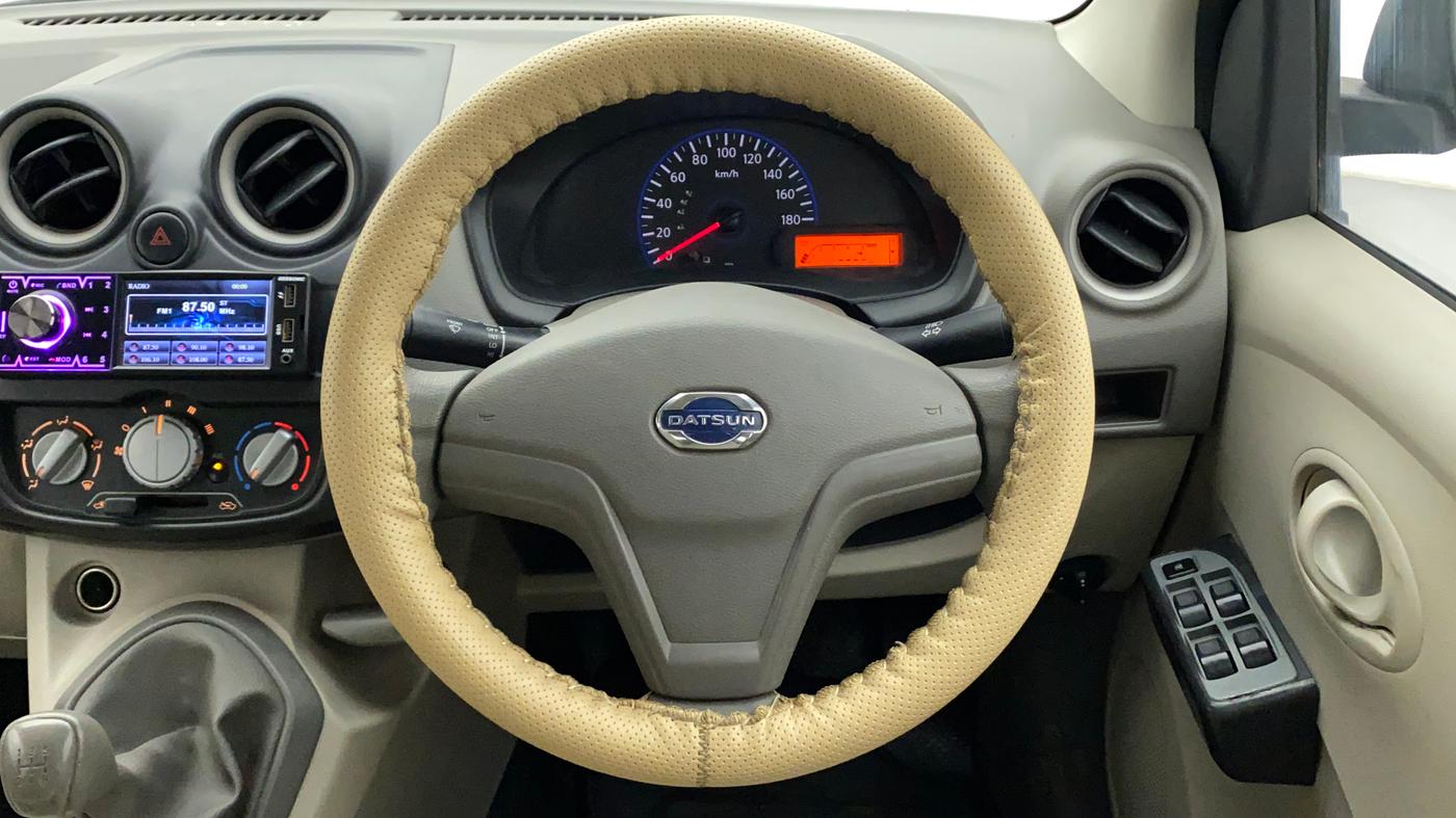 2018 Datsun Go A, Petrol, Manual, 24,089 km, Steering Wheel Close Up