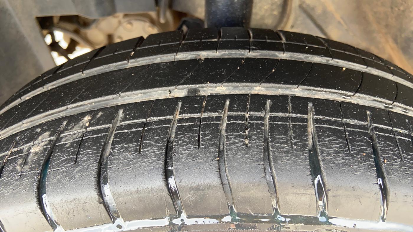 2016 Datsun Go Plus T, Petrol, Manual, 70,314 km, Left Front Tyre Tread
