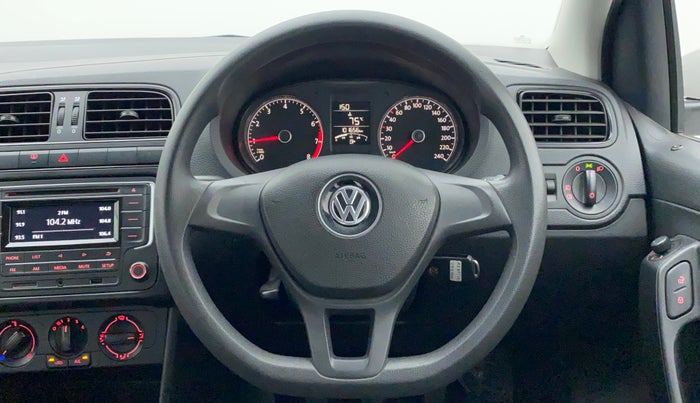 2018 Volkswagen Polo COMFORTLINE 1.0L MPI, Petrol, Manual, 1,01,851 km, Steering Wheel Close Up