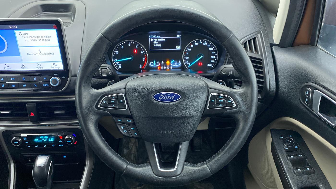 2019 Ford Ecosport TITANIUM + 1.5L PETROL AT, Petrol, Automatic, 83,865 km, Steering Wheel Close Up