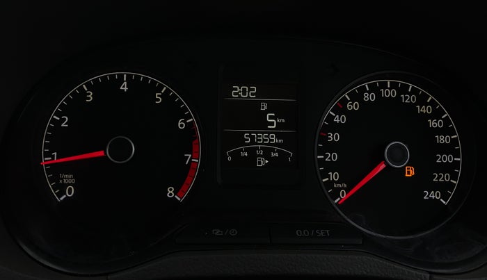 2015 Volkswagen Vento HIGHLINE 1.6 MPI, Petrol, Manual, 57,355 km, Odometer Image