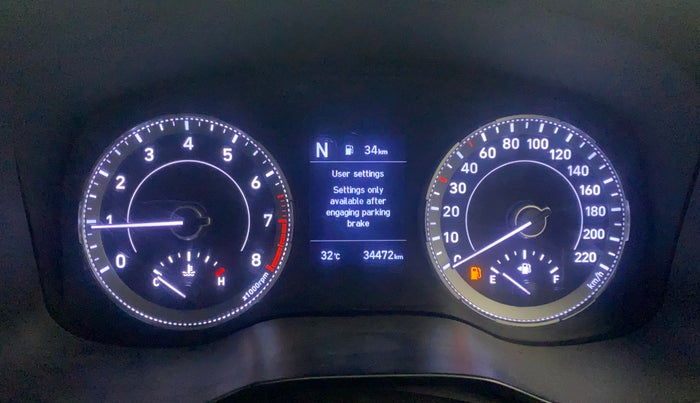 2021 Hyundai VENUE SX 1.0 TURBO IMT, Petrol, Manual, 34,472 km, Odometer Image