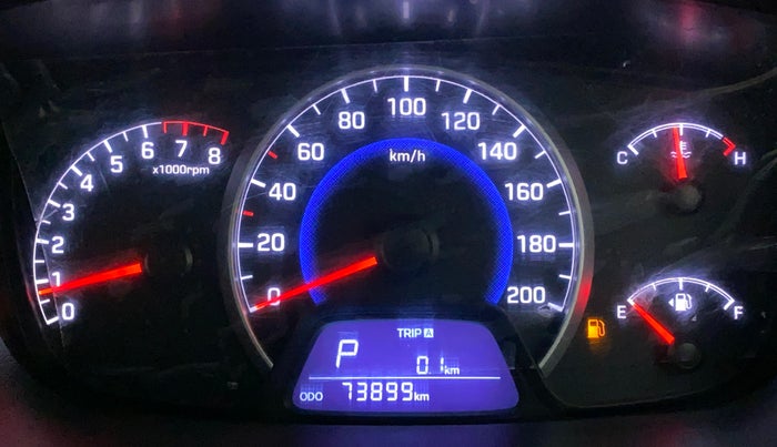 2016 Hyundai Grand i10 ASTA AT 1.2 KAPPA VTVT, Petrol, Automatic, 73,899 km, Odometer Image
