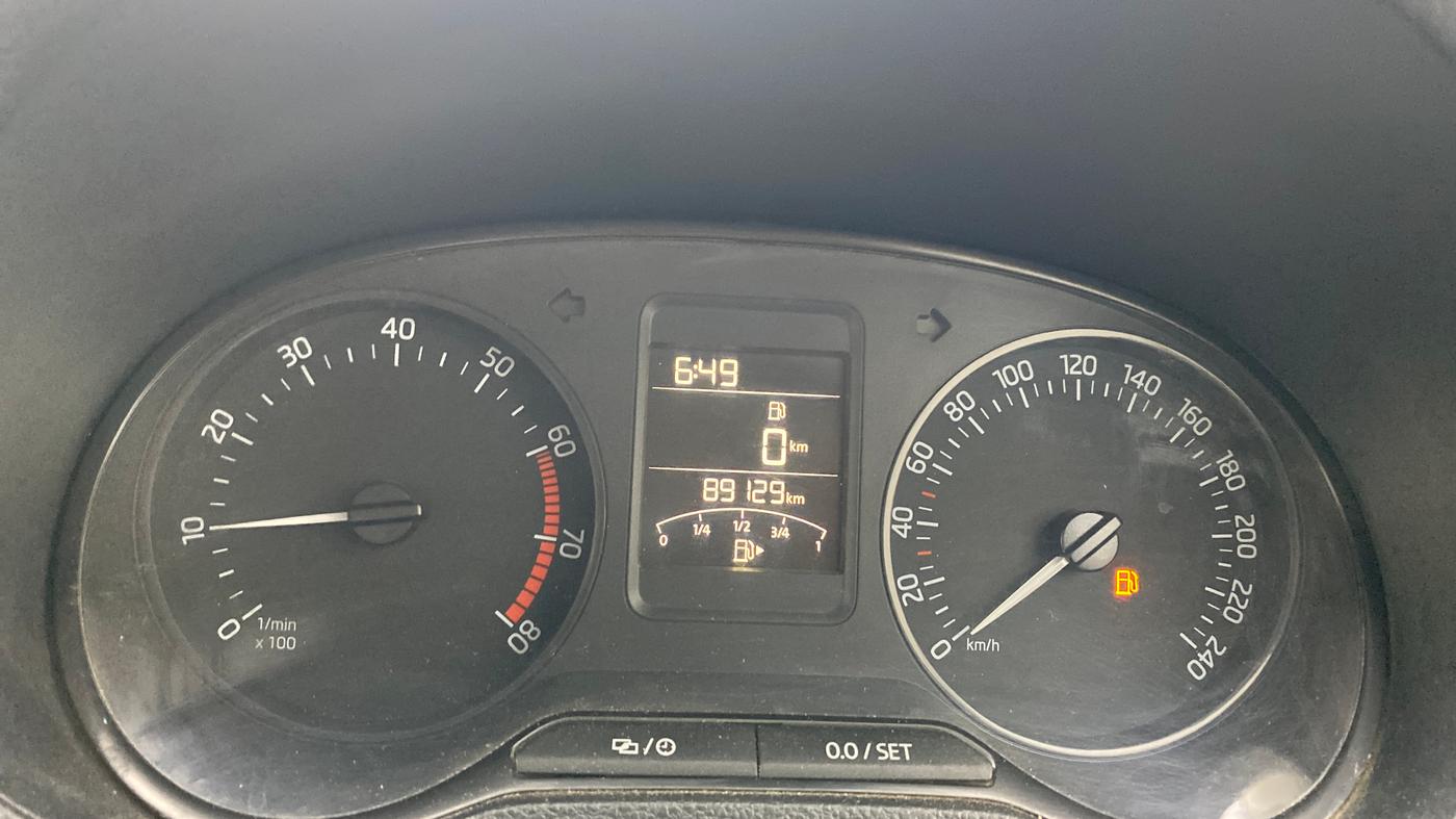 2021 Skoda Rapid 1.0 AMBITION TSI MT, Petrol, Manual, 89,136 km, Odometer Image