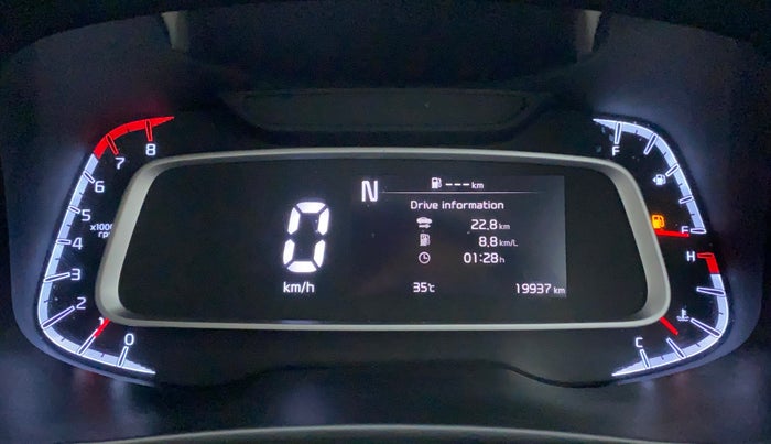 2021 KIA SONET HTX PLUS 1.0 IMT, Petrol, Manual, 19,937 km, Odometer Image