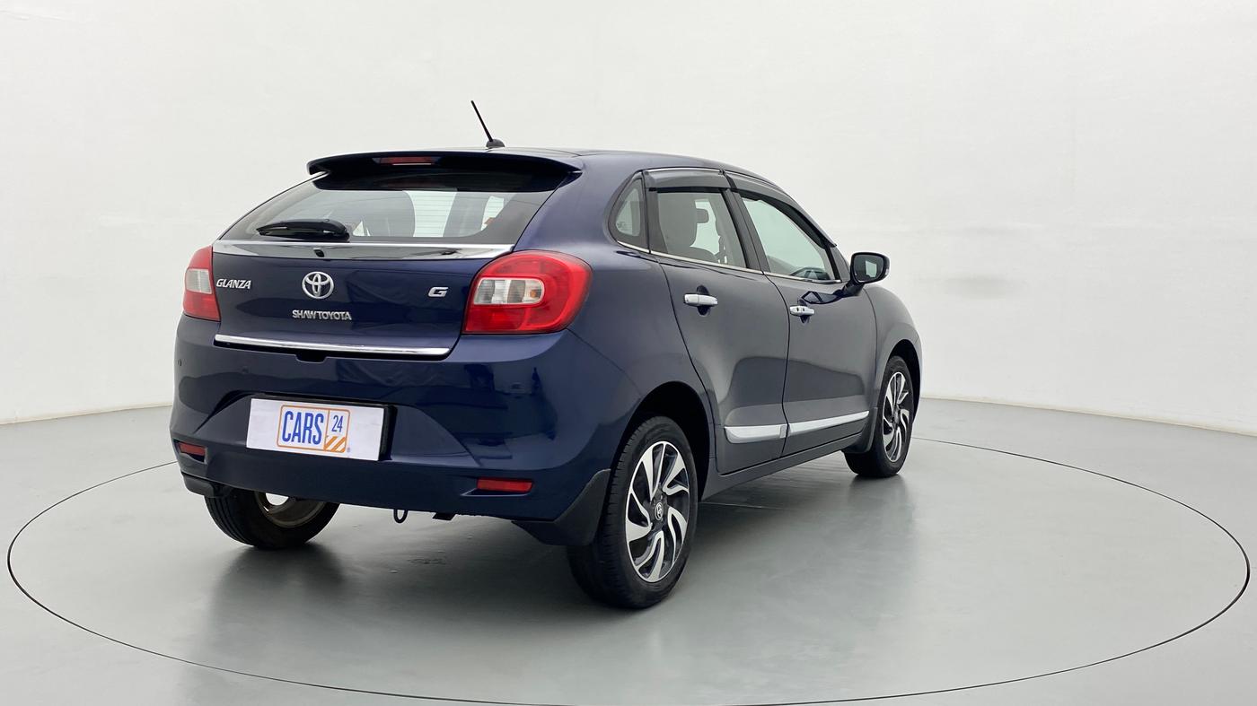 2019 Toyota Glanza G CVT, Petrol, Automatic, 23,657 km, Right Back Diagonal