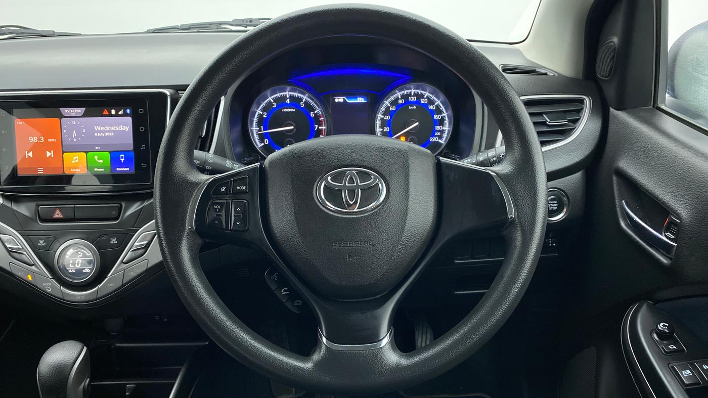 2019 Toyota Glanza G CVT, Petrol, Automatic, 23,657 km, Steering Wheel Close Up