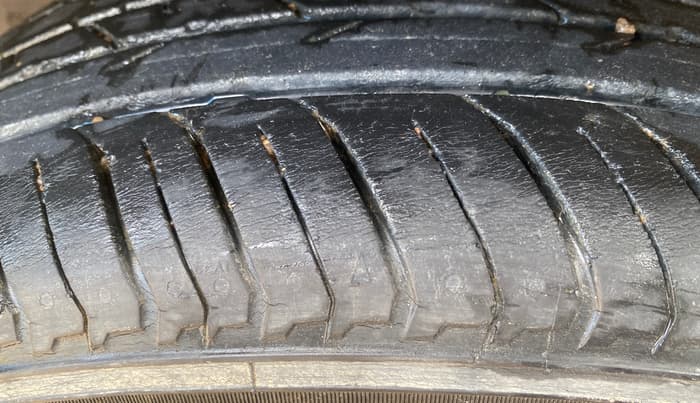 2021 Nissan MAGNITE XV TURBO CVT, Petrol, Automatic, 18,496 km, Right Rear Tyre Tread