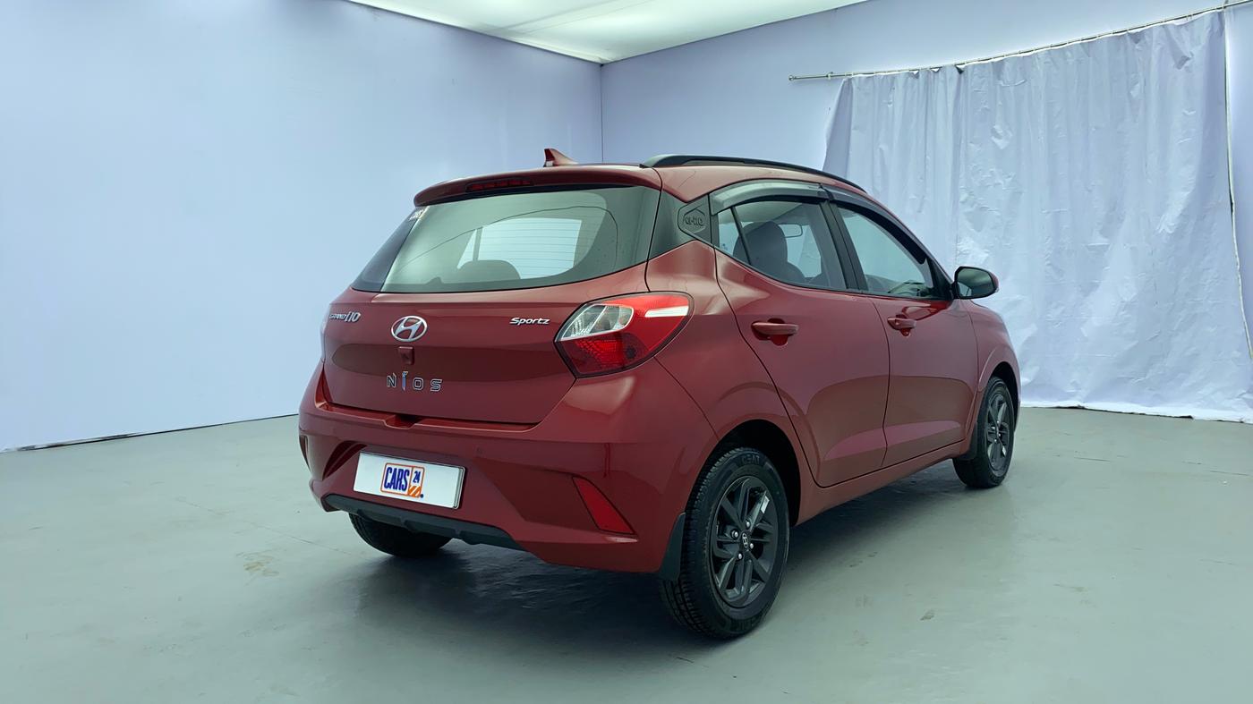 2021 Hyundai GRAND I10 NIOS SPORTZ 1.2 KAPPA VTVT, Petrol, Manual, 6,255 km, Right Back Diagonal