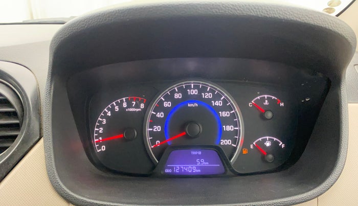 2013 Hyundai Grand i10 MAGNA 1.2 KAPPA VTVT, CNG, Manual, 1,27,403 km, Odometer Image
