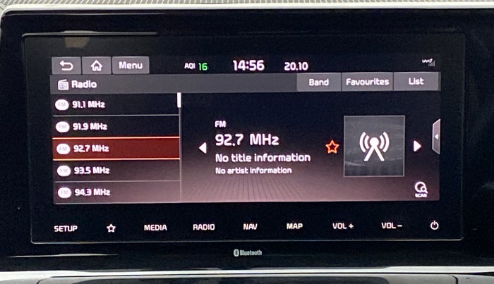 2019 KIA SELTOS GTX 1.4 GDI PETROL, Petrol, Manual, 18,688 km, Infotainment System