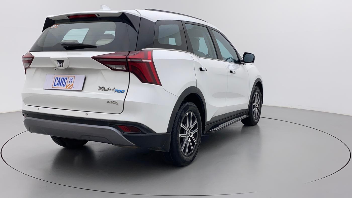 2021 Mahindra XUV700 AX 7 LUXURY P AT 7 STR, Petrol, Automatic, 38,824 km, Right Back Diagonal