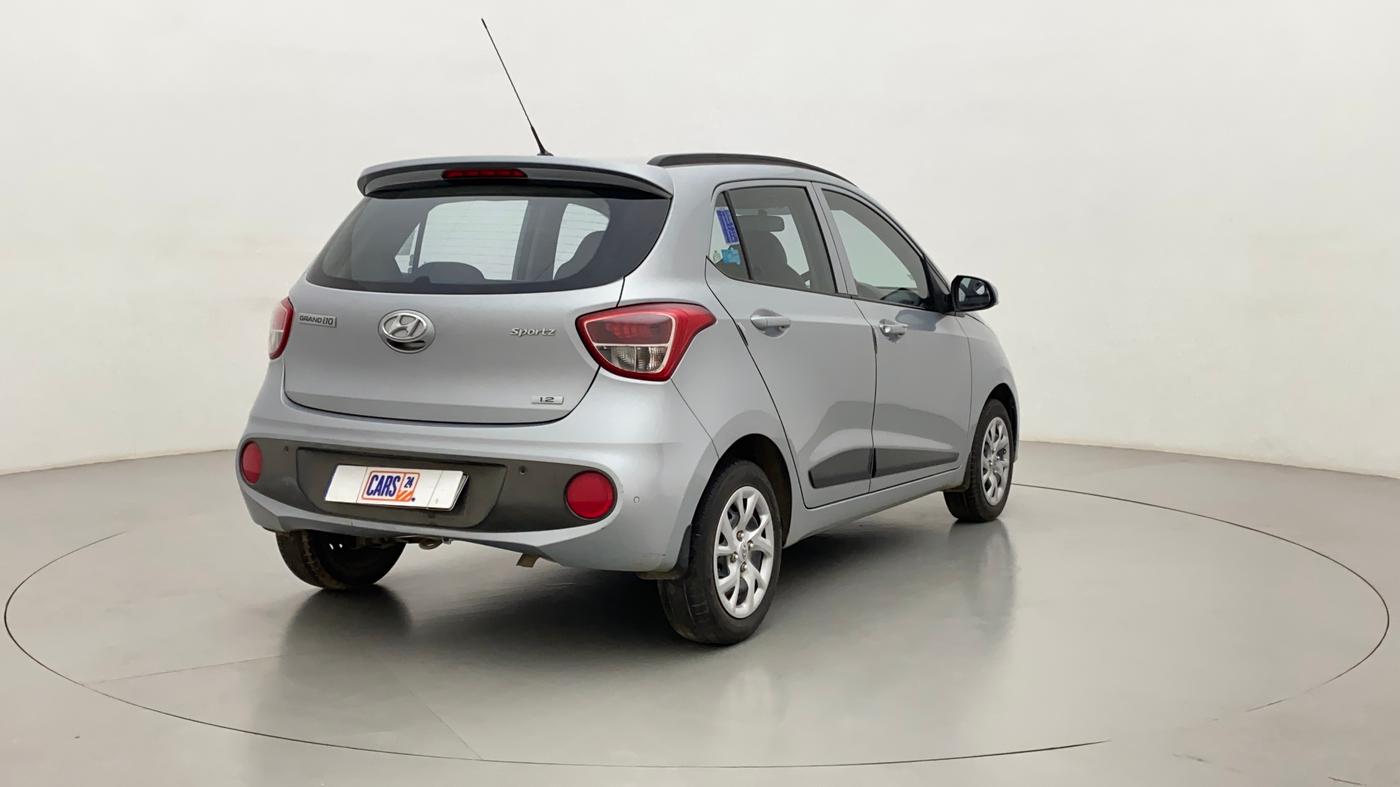 2018 Hyundai Grand i10 SPORTZ 1.2 KAPPA VTVT, Petrol, Manual, 28,081 km, Right Back Diagonal