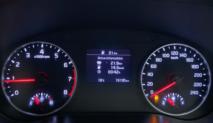 2019 KIA SELTOS HTX 1.5 PETROL MT, Petrol, Manual, 19,207 km, Odometer Image