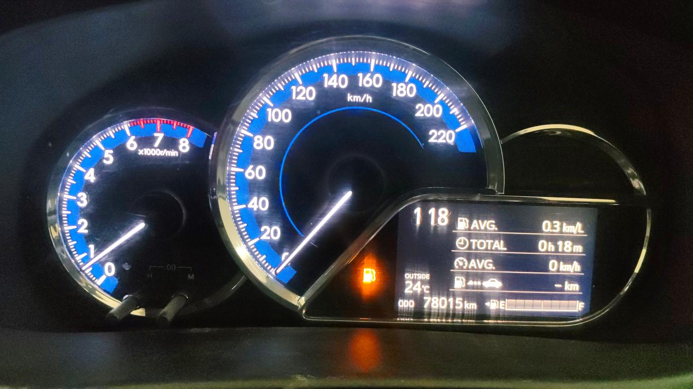 2018 Toyota YARIS G MT, Petrol, Manual, 78,015 km, Odometer Image