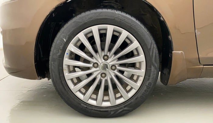 2017 Maruti Ciaz ALPHA 1.4 PETROL, Petrol, Manual, 65,385 km, Left Front Wheel
