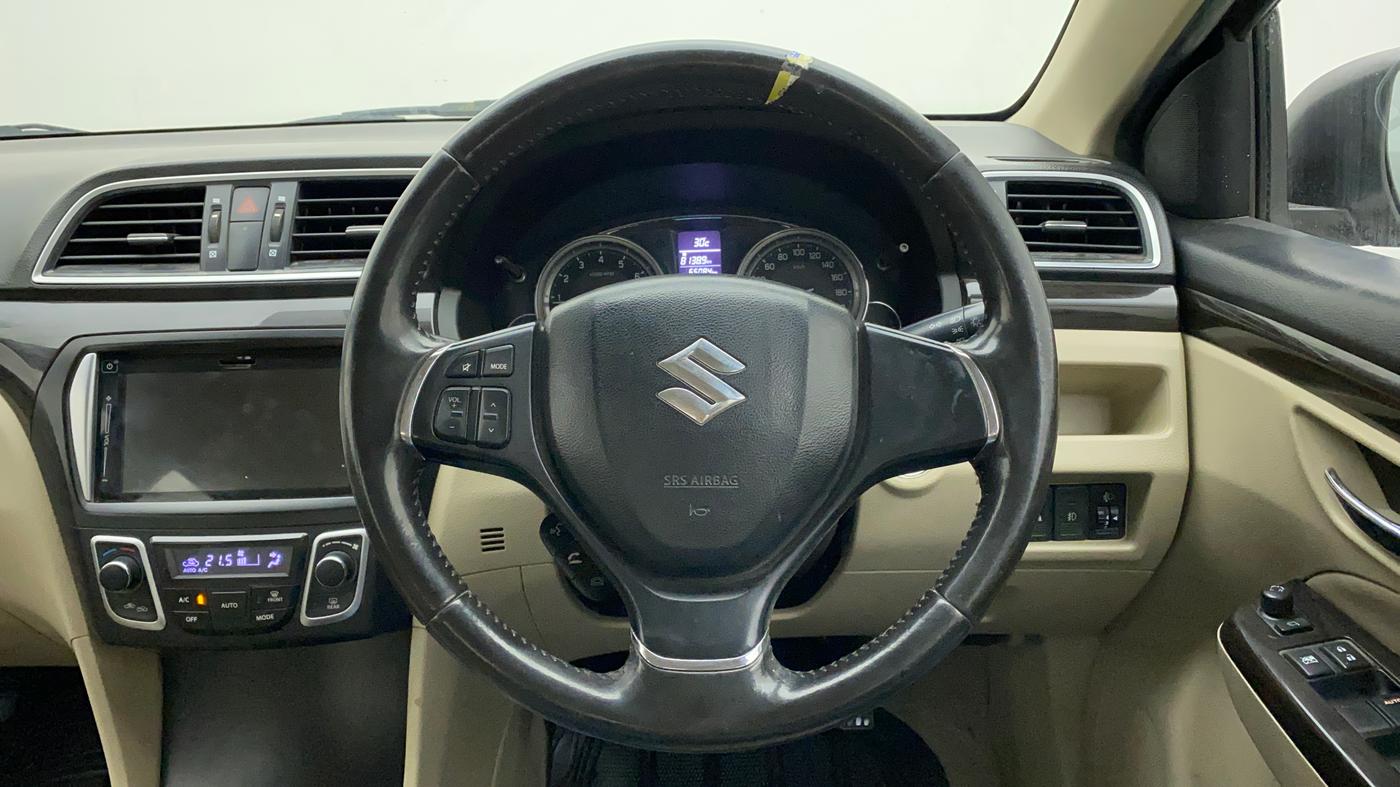 2017 Maruti Ciaz ALPHA 1.4 PETROL, Petrol, Manual, 65,385 km, Steering Wheel Close Up